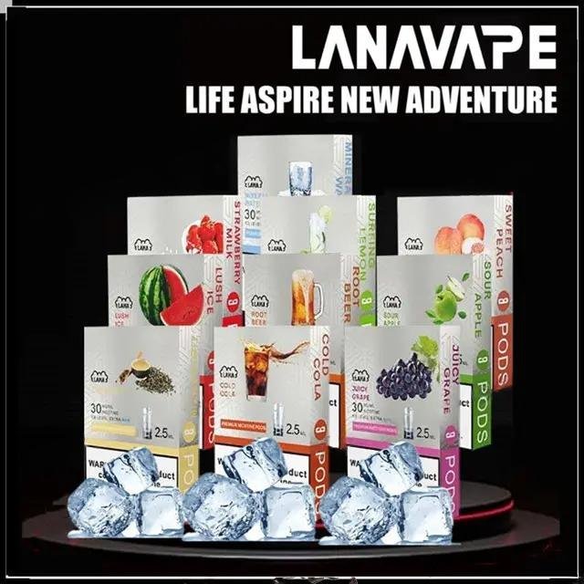 Lana Transparent Luminous Cartridge (Universal for Relx 1st Generation) (Multiple Flavors) (Cartridge x3)